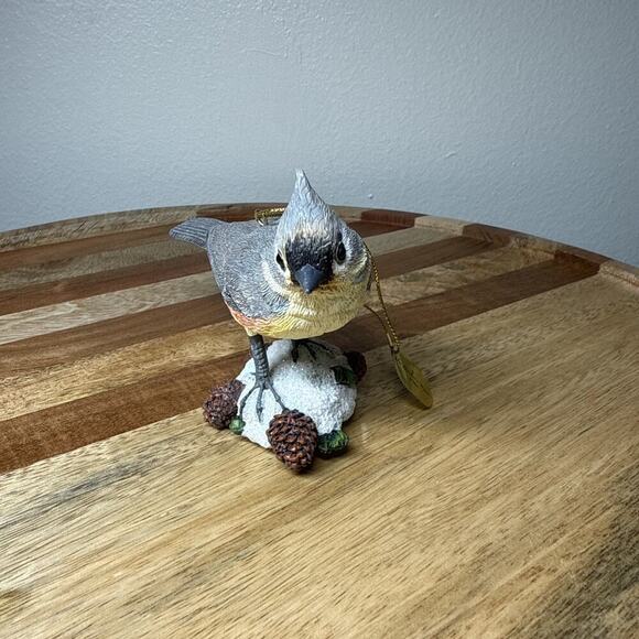 Danbury Mint The Songbird Christmas Ornaments Titmouse Pine Cones Snow‎ - Picture 1 of 16